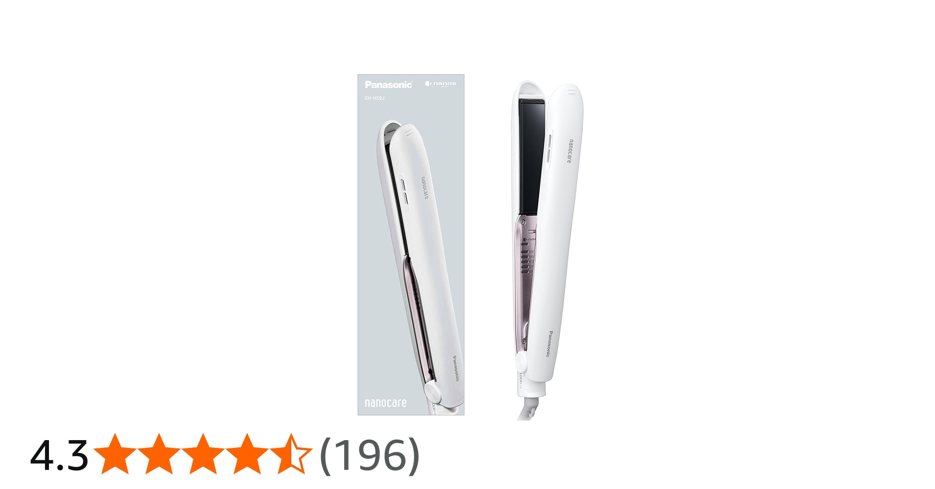 Amazon | パナソニック ヘアーアイロン ストレート用 ナノケア