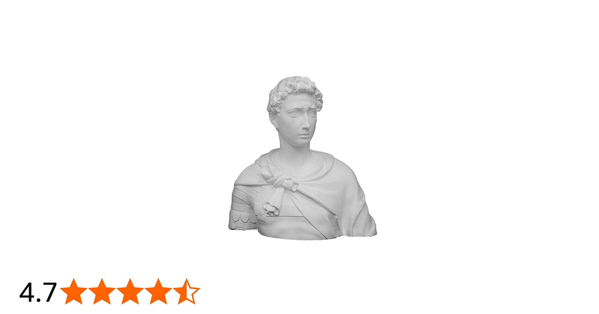 Amazon.co.jp: 石膏像 K－130 聖ジョルジョ胸像 H．67cm