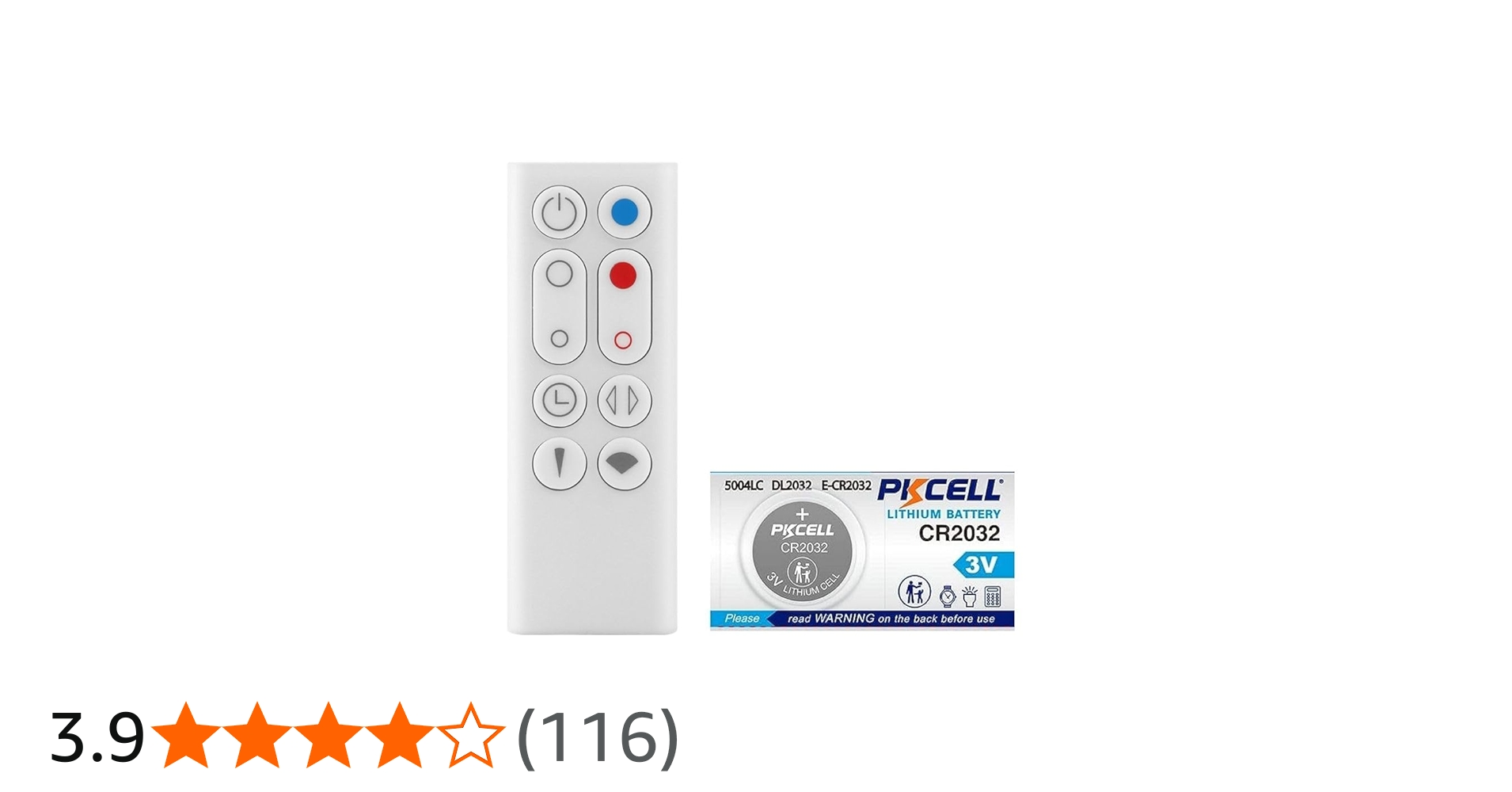 Amazon.co.jp: 【電池付属】ダイソン AM09 リモコン 白 設定不要 スグ