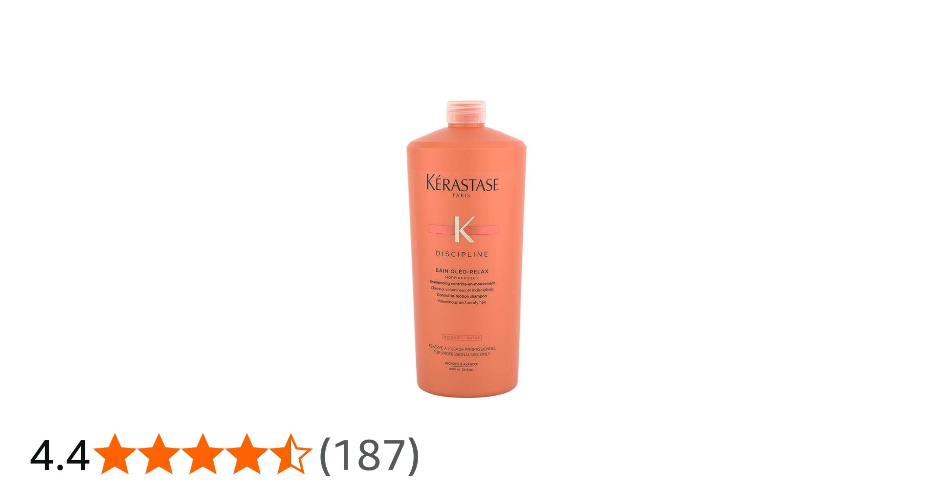 Kérastase Discipline Bain Oleo-Relax Shampoo For Unisex,1000ml