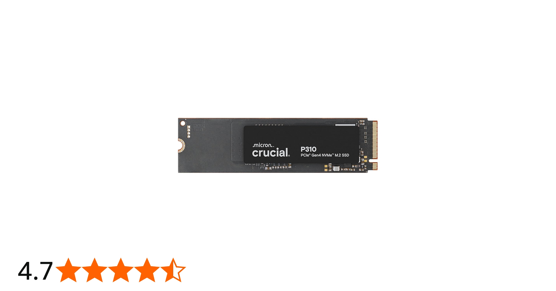 Amazon | Crucial P310 2TB SSD PCIe Gen4 NVMe M.2 2280 最大7,100MB