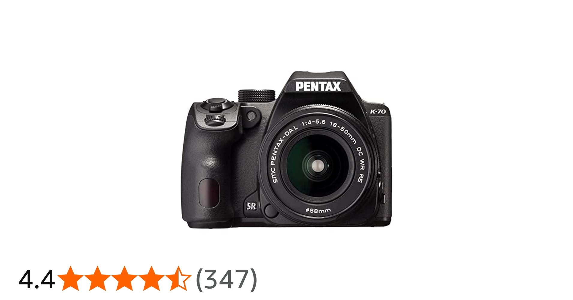 Pentax K-70 Digital SLR with 18 - 50 mm RE Lens - Black: Amazon.co