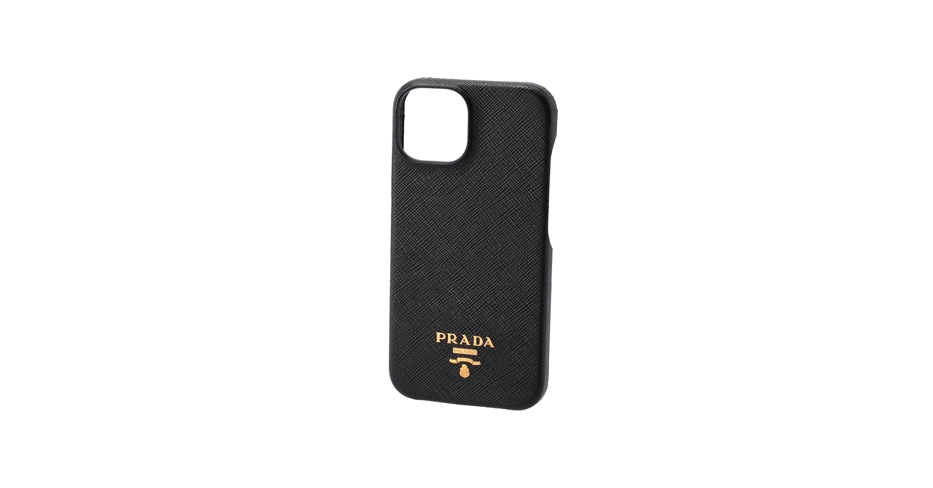 正規品 PRADA iPhone14用ケース 三角ロゴ サファイアーノレザー PRADA