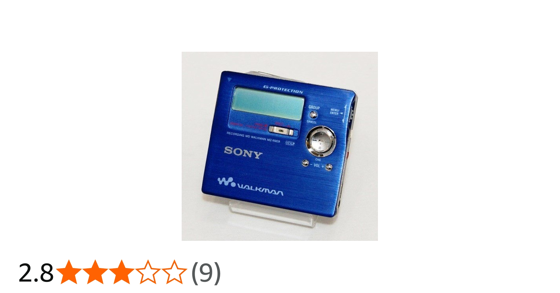 Amazon | SONY ソニー MZ-R909 ブルー ポータブルMDレコーダー （MDLP