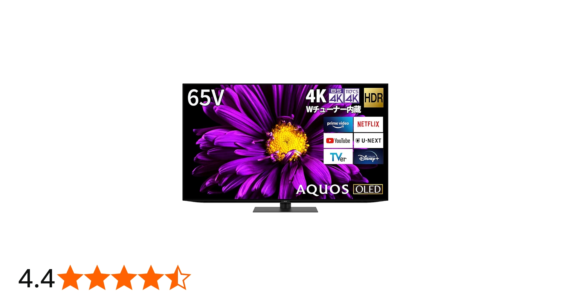 Amazon.co.jp: シャープ 65V型 有機EL テレビ AQUOS OLED 4T-C65DQ1 4K