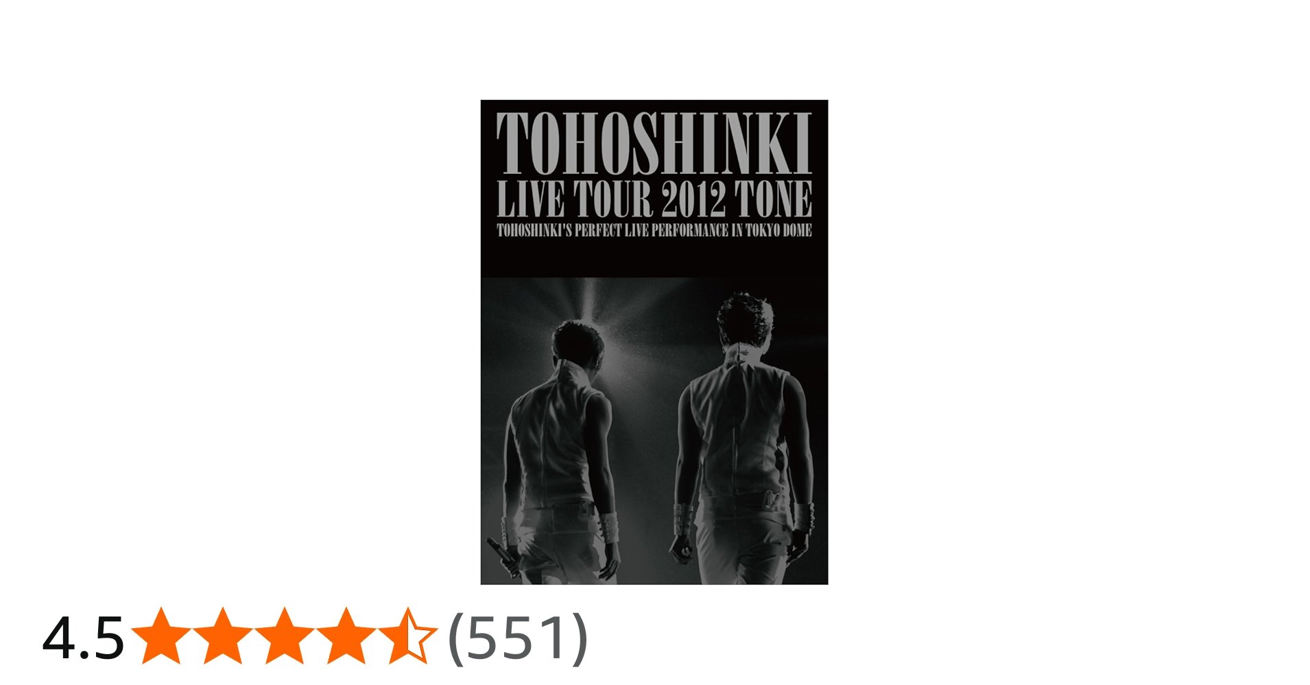 Amazon.co.jp: 東方神起 LIVE TOUR 2012 ~TONE~(3枚組DVD)(初回限定