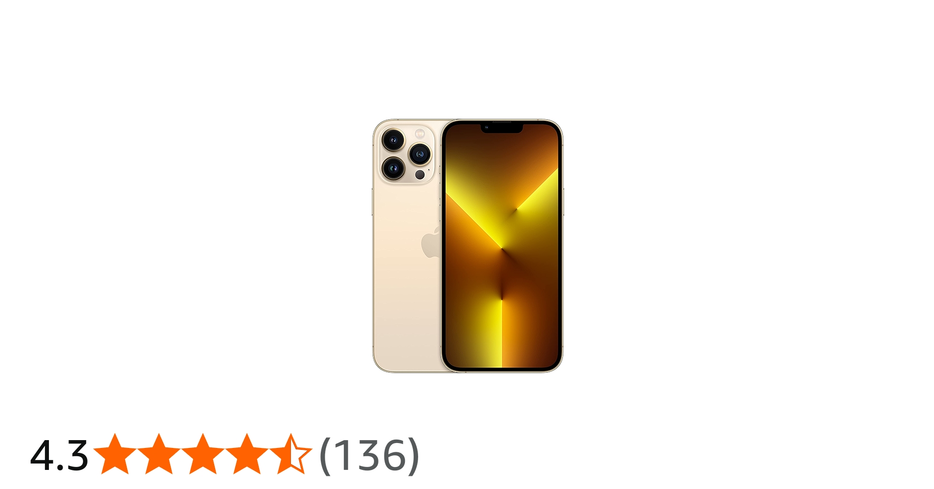 iPhone 13 Pro Max, 256GB, Gold - Unlocked (Renewed Premium