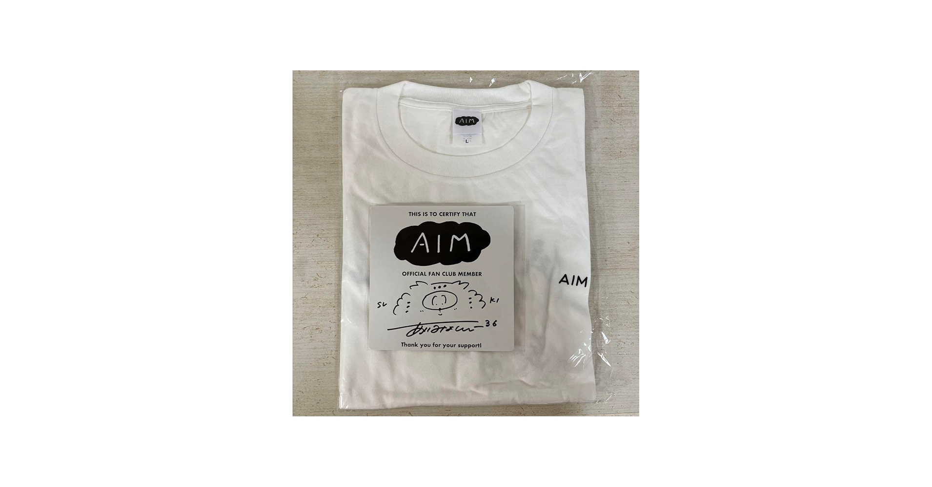 Amazon.co.jp: あいみょん AIM限定Tシャツ直筆サイン入りミニ色紙