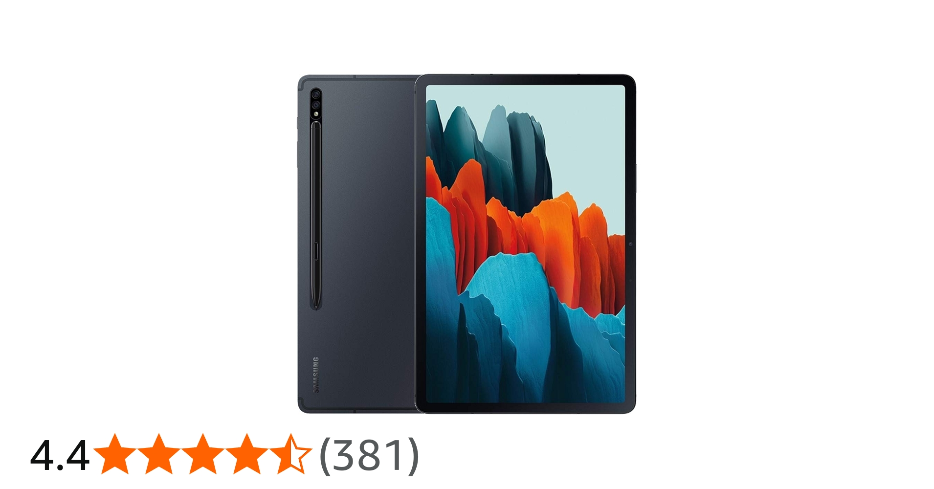 Samsung Galaxy Tab S7+ Wi-Fi, Mystic Black - 128 GB (Renewed