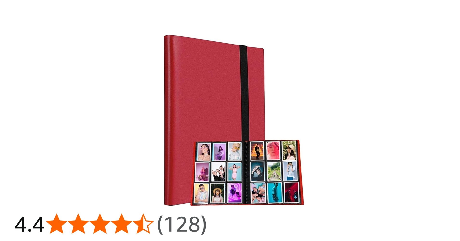 Amazon.co.jp: チェキ用ポラロイド用ミニアルバム (360枚, 赤) : 家電