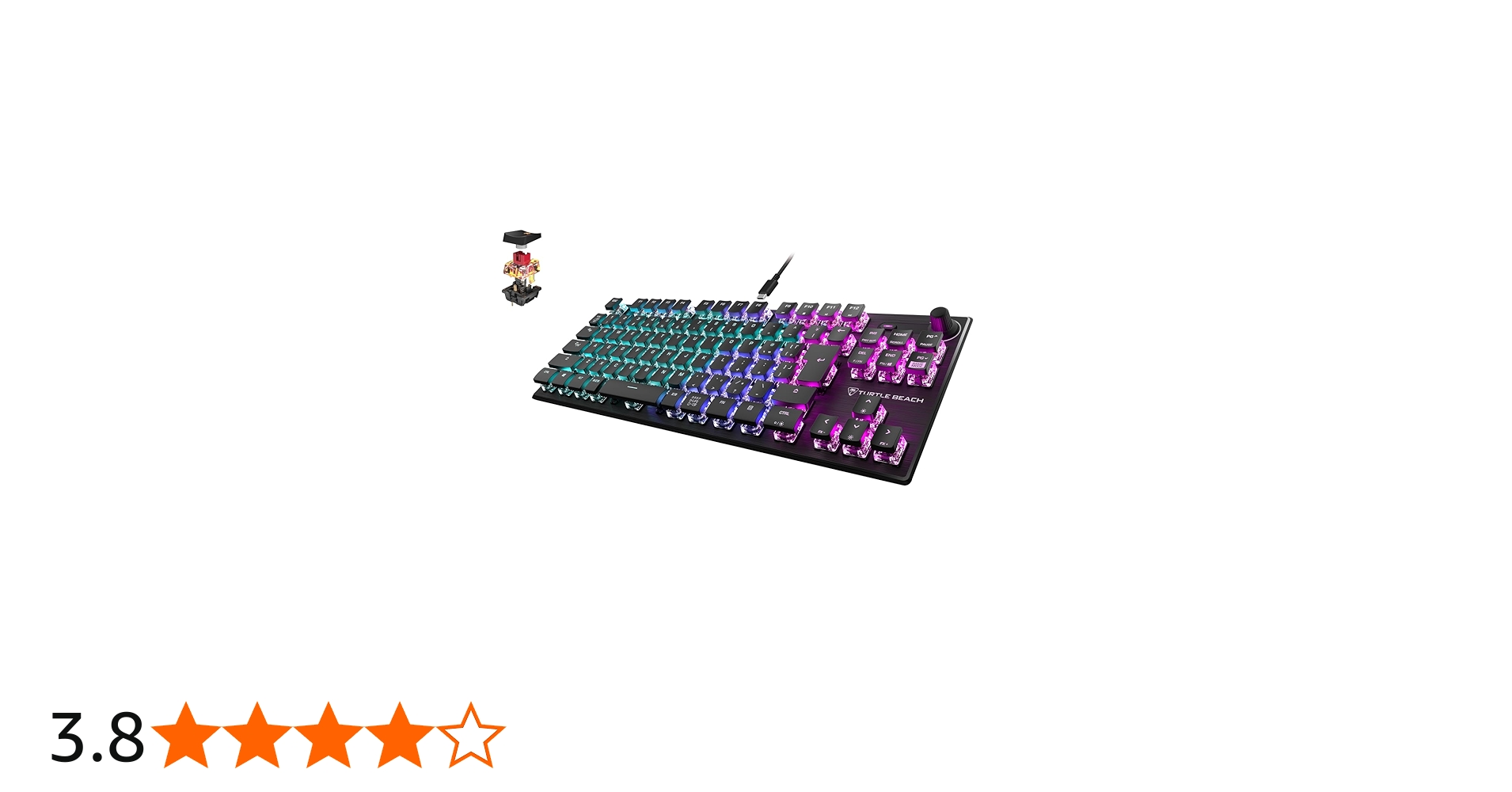 Amazon.co.jp: TURTLE BEACH ゲーミングキーボード Vulcan TKL AIMO JP