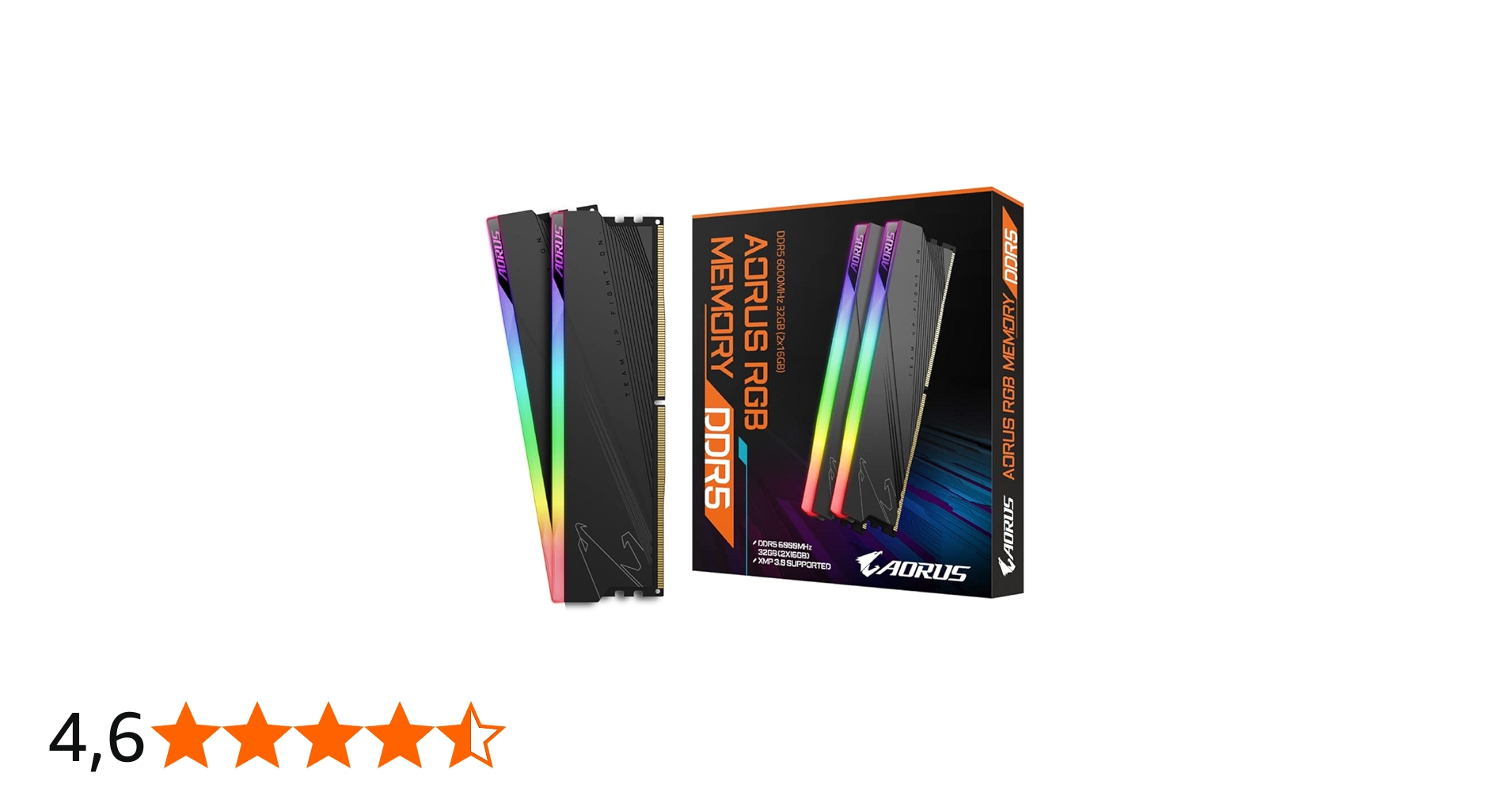 Gigabyte Memória AORUS ARS32G60D5R (DDR5 32GB (2x16GB) 6000MHz