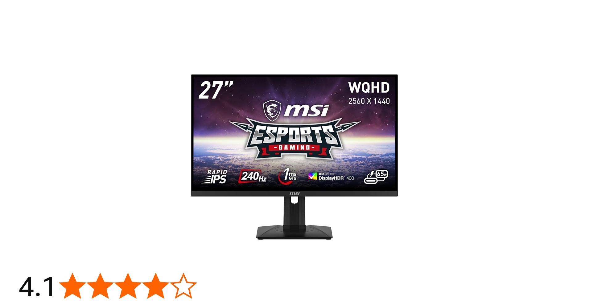 Amazon.co.jp: MSI ゲーミングモニター G274QPX 27インチ/WQHD/RAPID