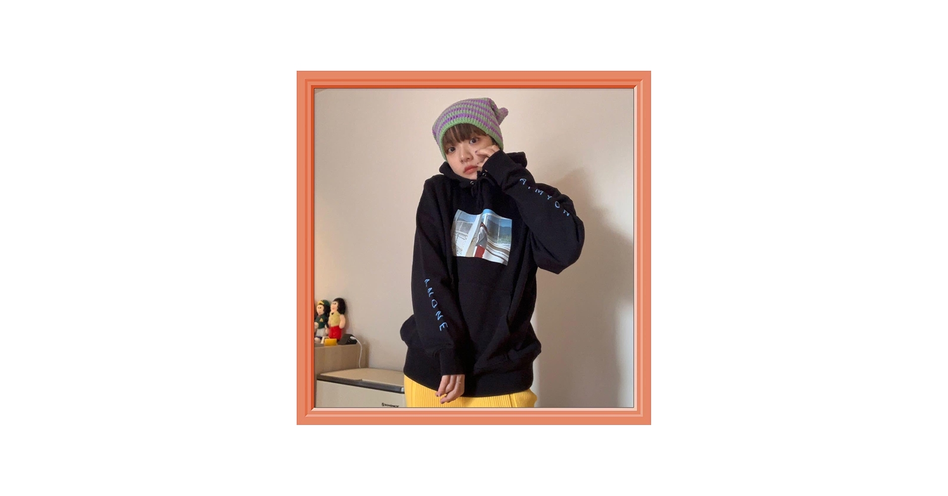 Amazon.co.jp: あいみょん プルオーバーパーカー ブラック Lサイズ