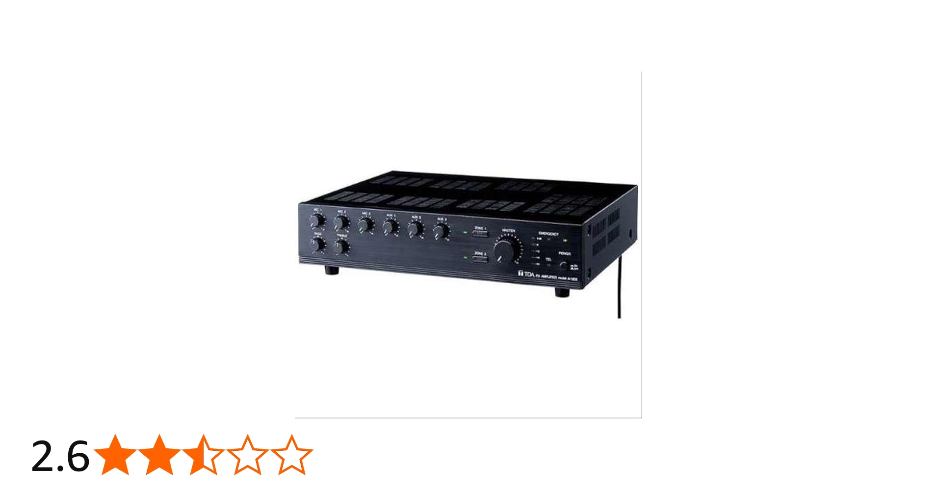 Amazon | TOA 〔A-1803〕 PAアンプ 30W 2局 | プロ用パワー