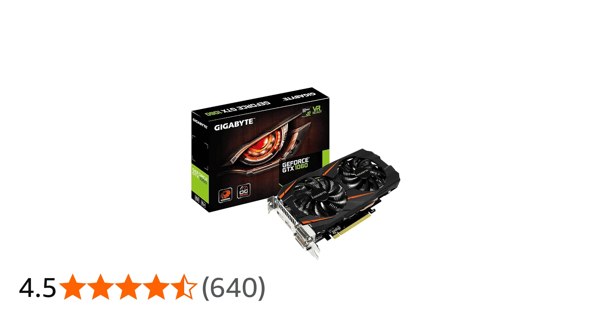 Amazon | GIGABYTE GeForce GTX 1060 Windforce OC 3GB GDDR5