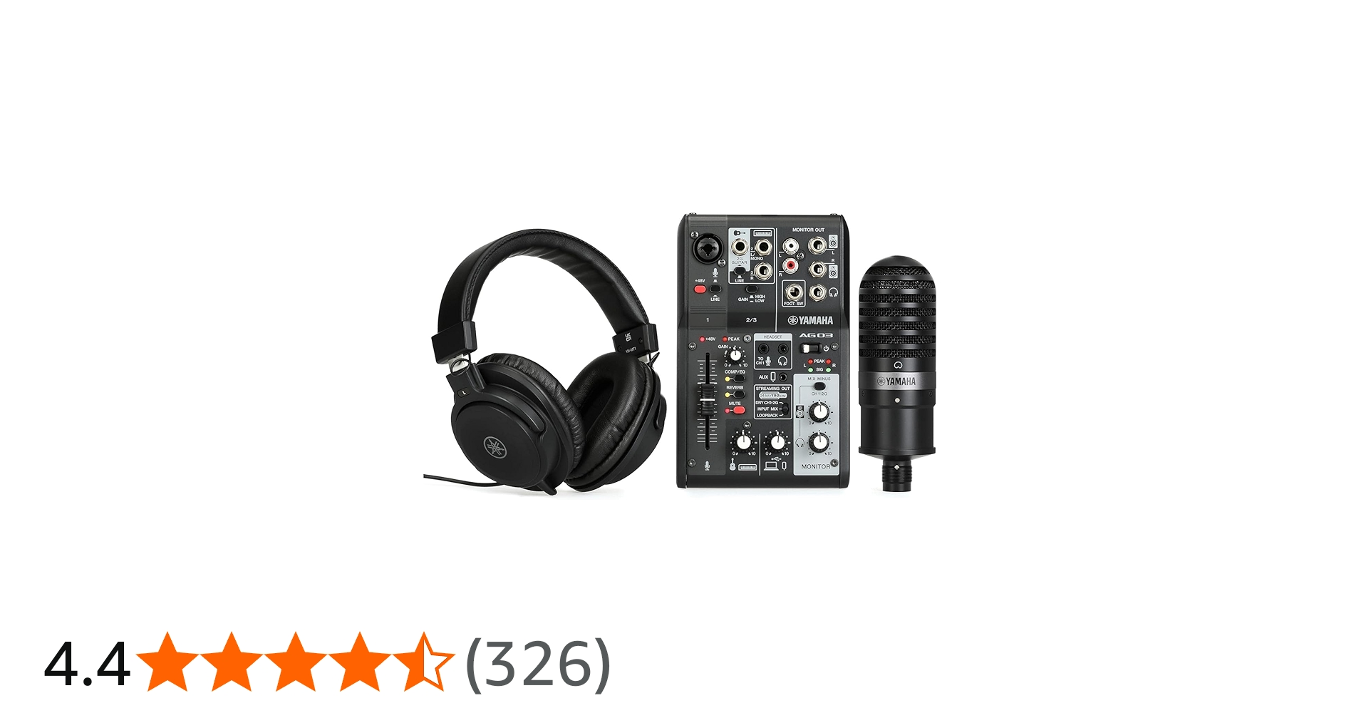 Amazon | Yamaha AG03MK2 ブラックライブストリーミングキット