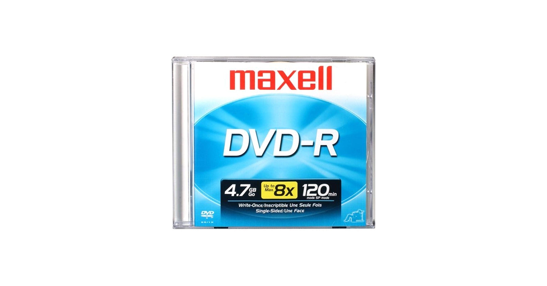 Amazon.com: Maxell MAX638000 DVD Recordable Media, DVD-R, 16x