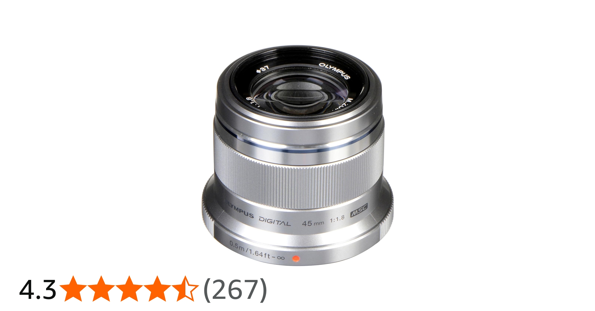 Amazon.co.jp: オリンパス M.ZUIKO DIGITAL 45mm F1.8 シルバー : 家電