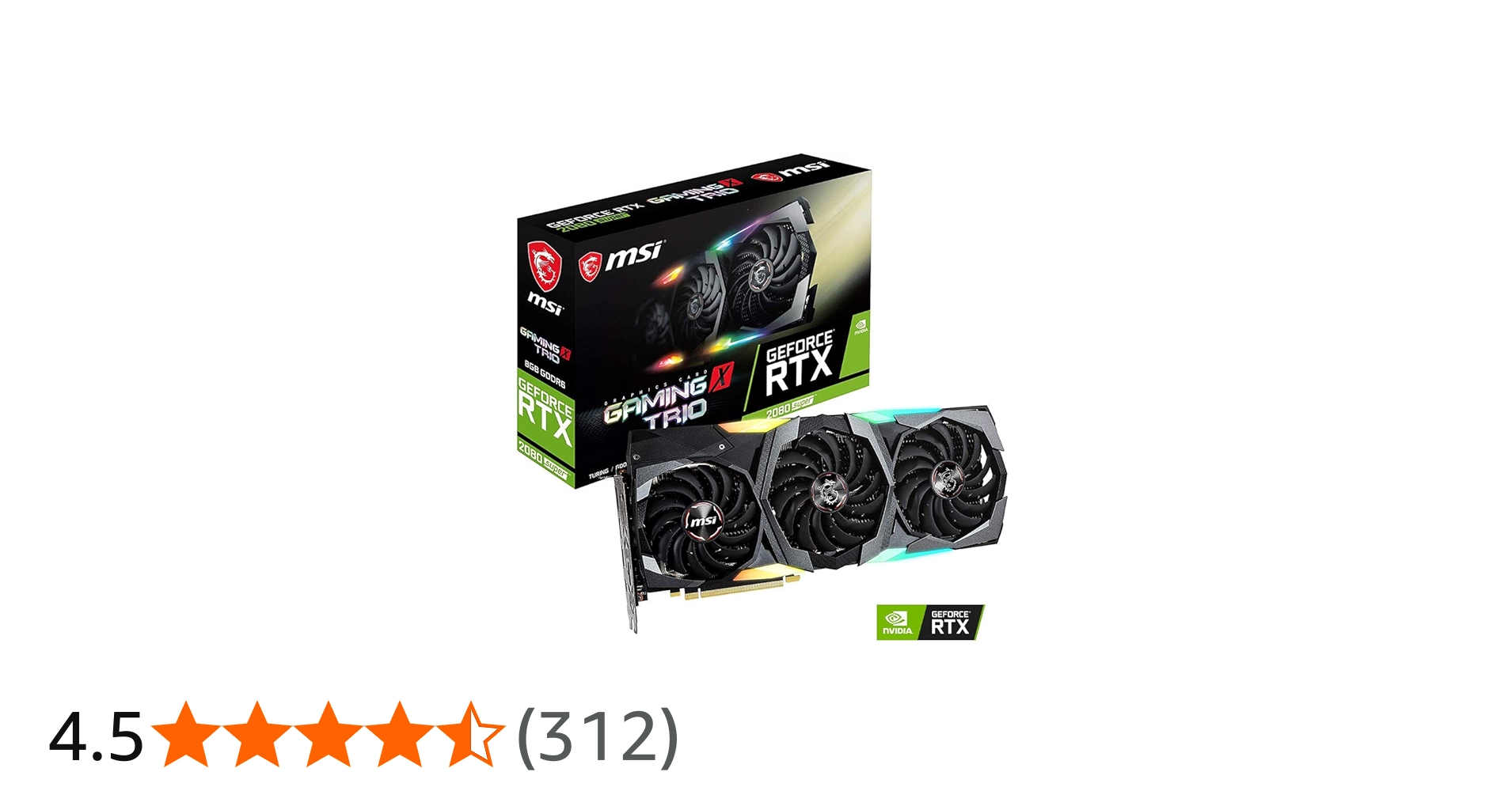 Amazon | 【MSI】GeForce RTX 2080 SUPER GAMING X TRIO | MSI
