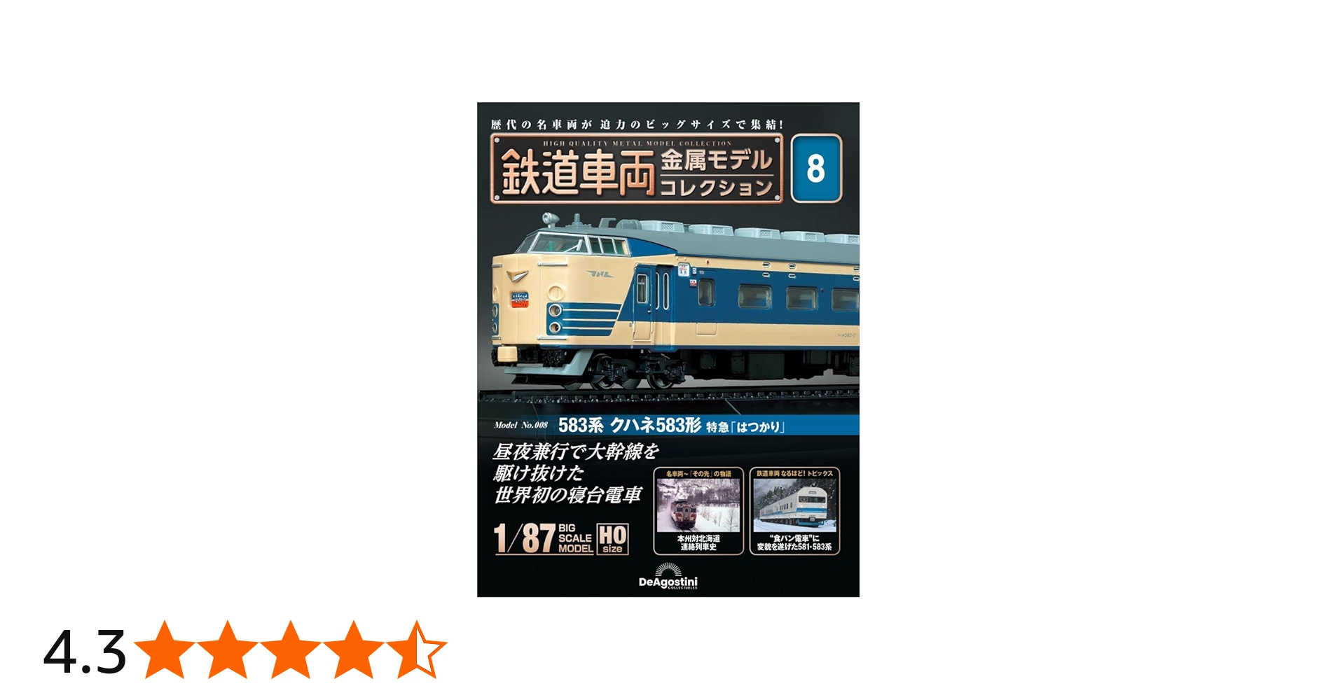 鉄道車両 金属モデルコレクション 8号 (583系 クハネ583形 特急「は
