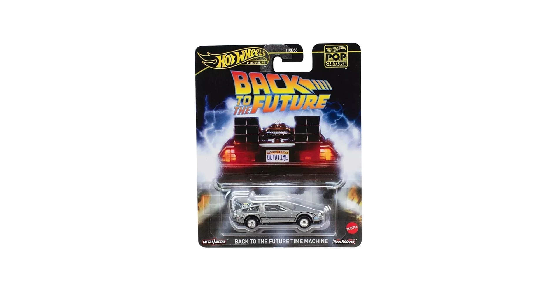 Amazon.com: Hot Wheels Premium Back to The Future Time Machine
