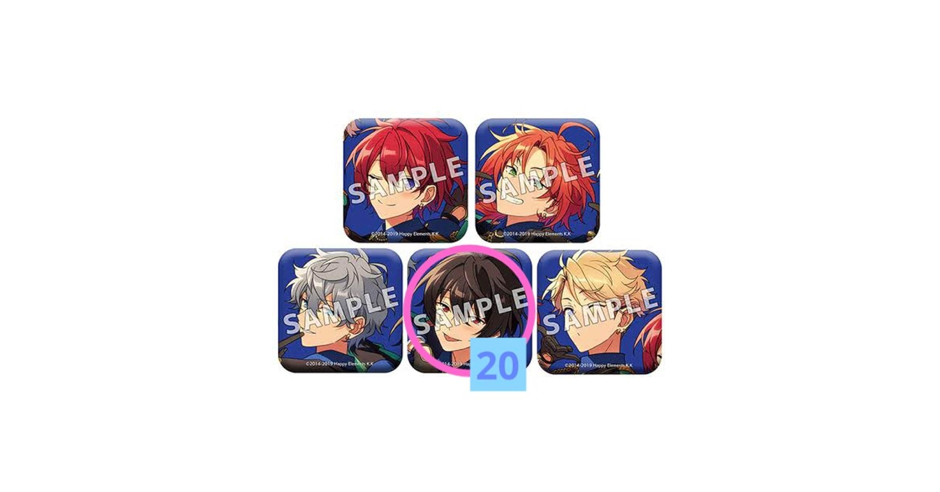 あんスタ TRIP 特典 スクエア 缶バッジ 巴日和 40個 日和 あんスタ