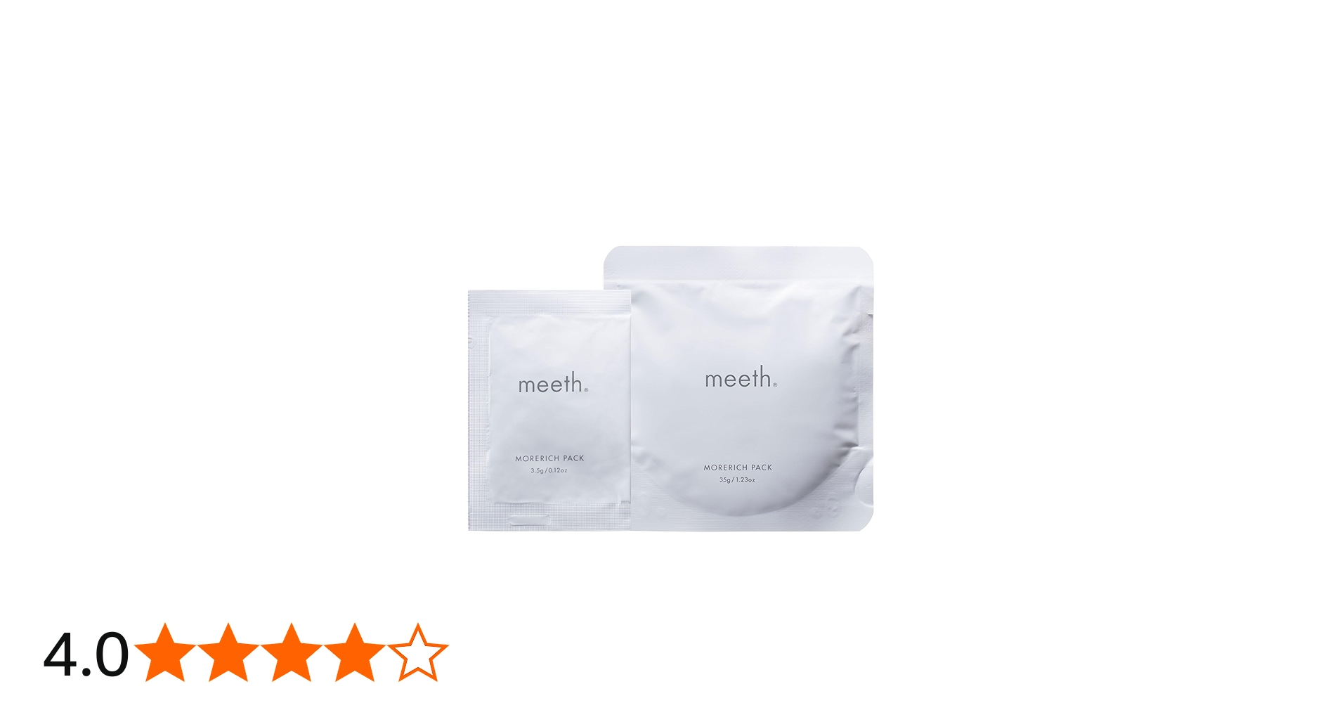 Amazon.co.jp: meeth(ミース) モアリッチパック 7回分〈炭酸ガスパック