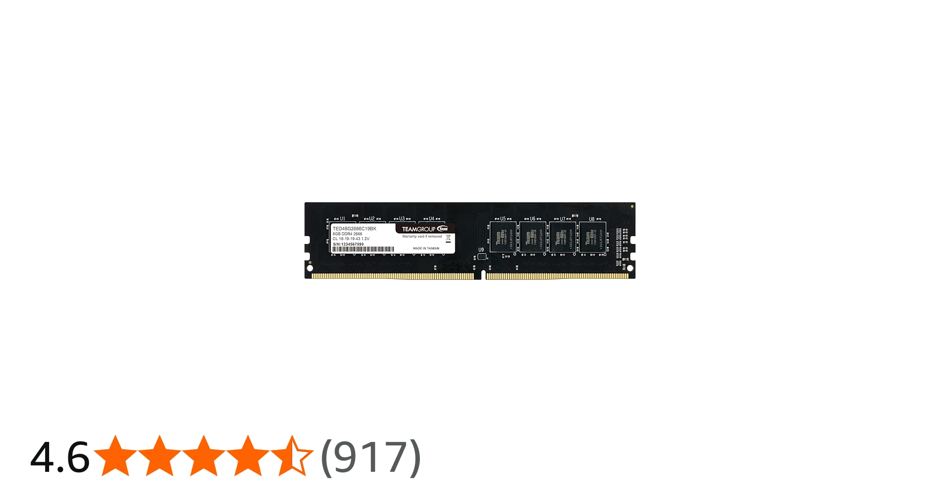 Amazon | TEAMGROUP Elite DDR4 8GB シングル 2666MHz PC4-21300 CL19