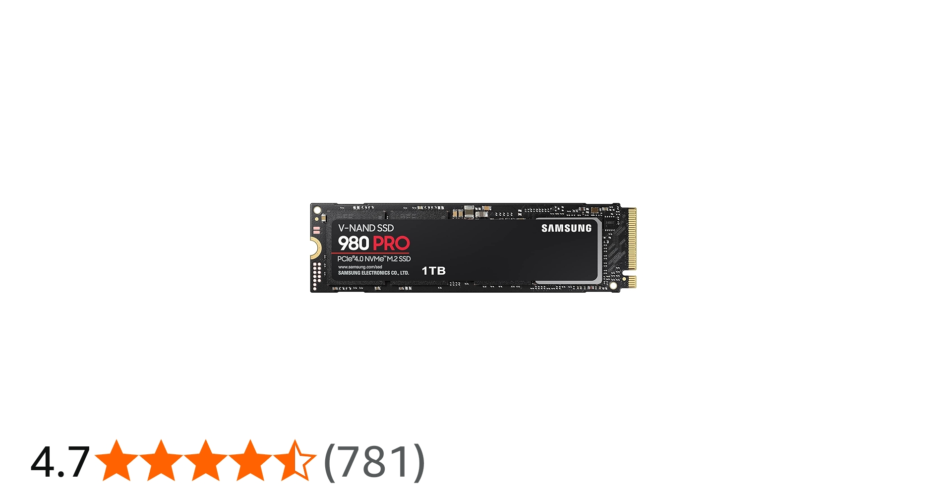 Amazon | Samsung 980 PRO 1TB PCIe Gen 4.0 x4 (最大転送速度 7,000MB