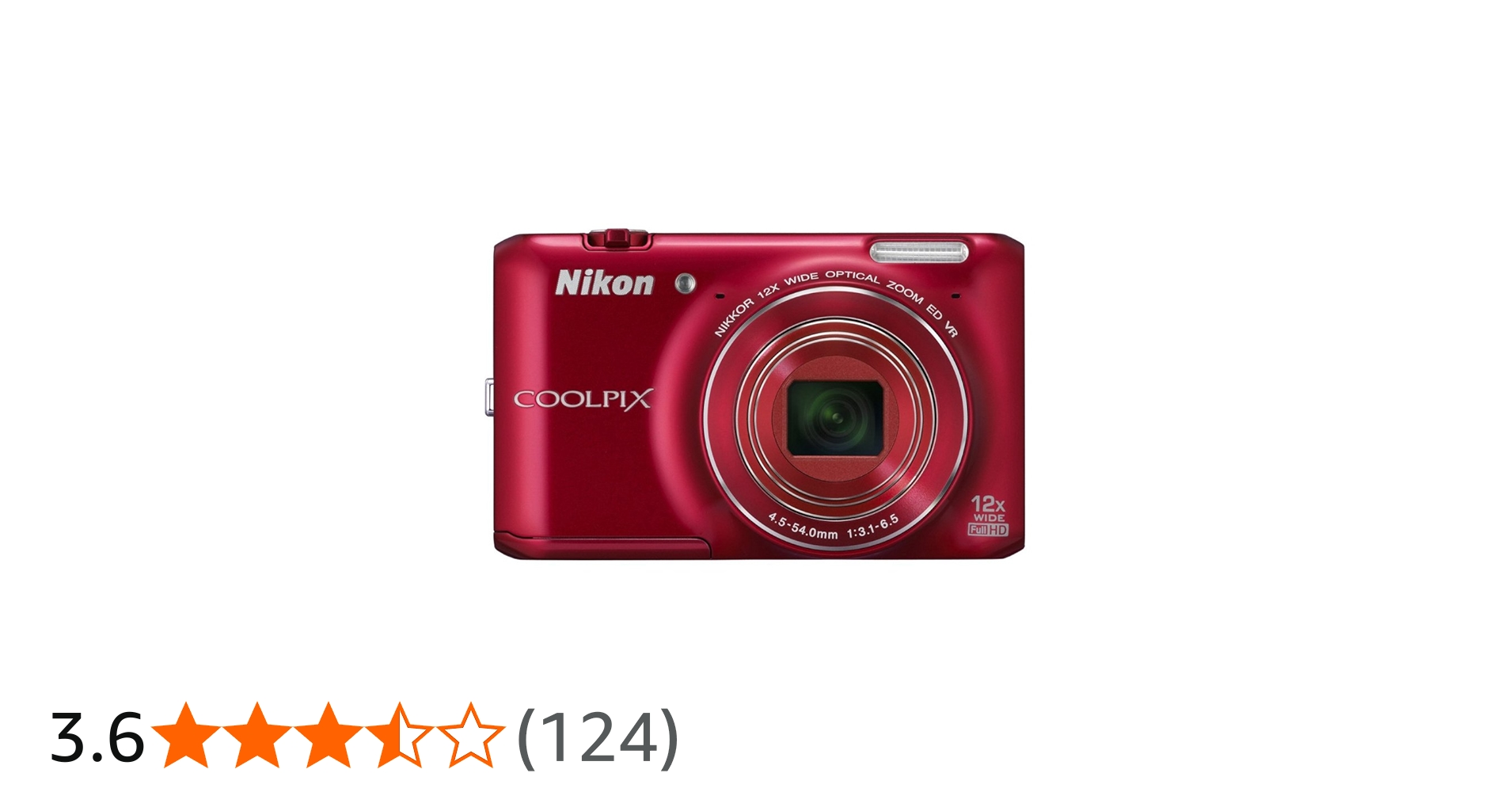 Amazon Canada: Nikon COOLPIX S6400 16 MP Digital Camera with 12x