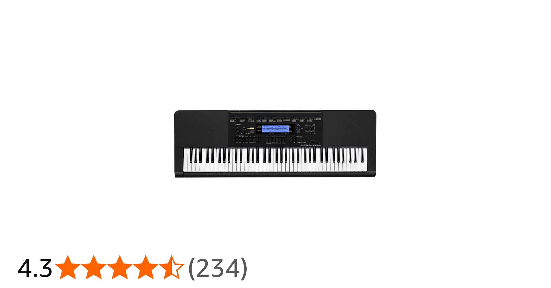 Amazon.co.jp: CASIO(カシオ) 76鍵盤 電子キーボード WK-245