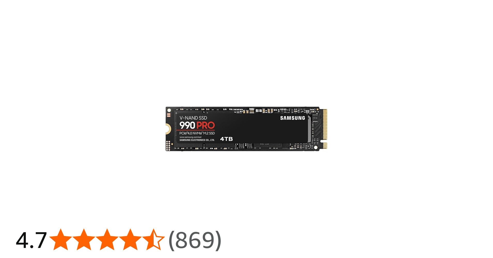 Amazon.co.jp: Samsung 990 PRO 4TB PCIe Gen 4.0 x4 (最大転送速度