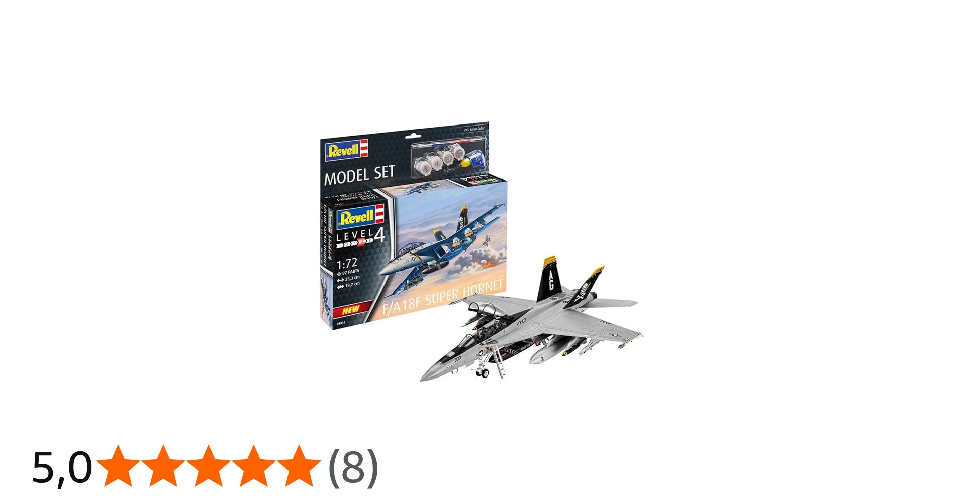 Kit p/montar Avião F/A-18F Super Hornet Model Set 1/72 - Revell