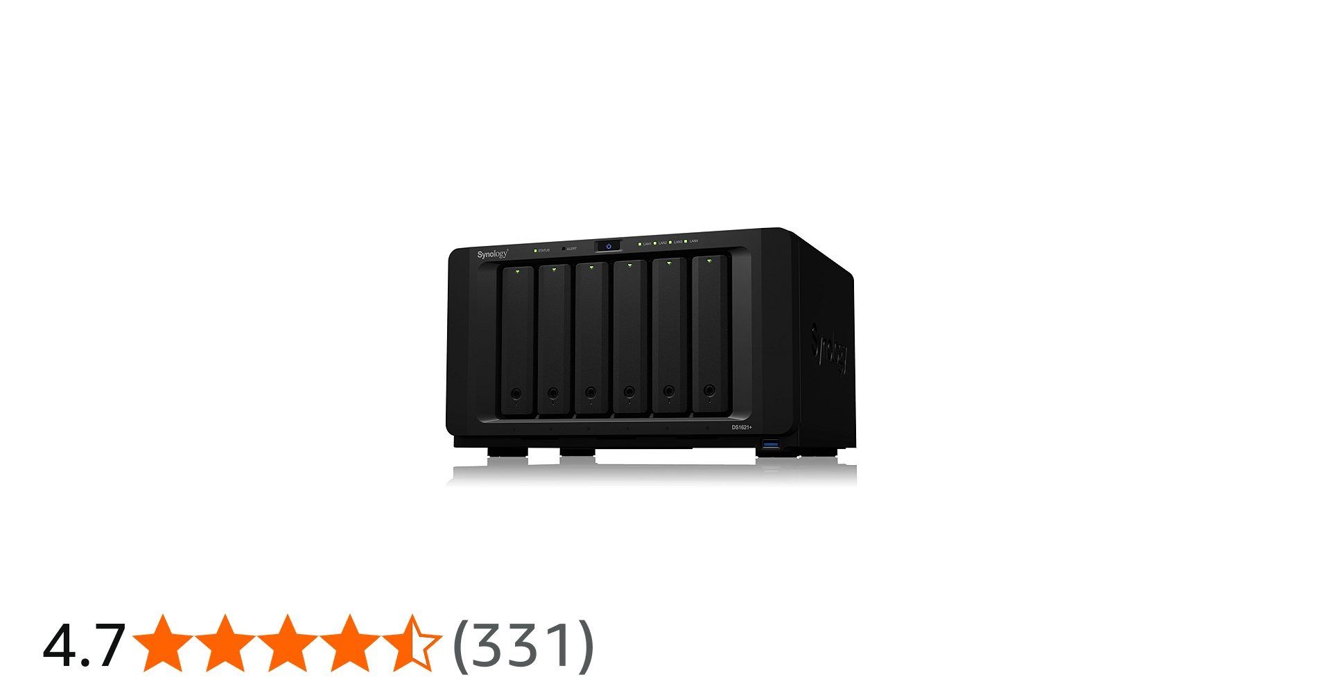Amazon.co.jp: Synology NASキット 6ベイ 拡張可 DS1621+ クアッドコア