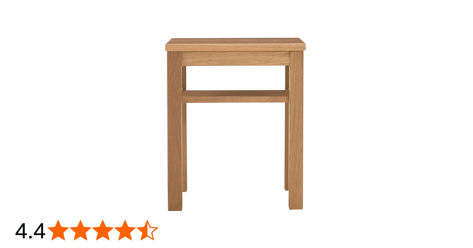 Amazon｜無印良品 木製サイドテーブルベンチ/板座/オーク材 幅37×奥行