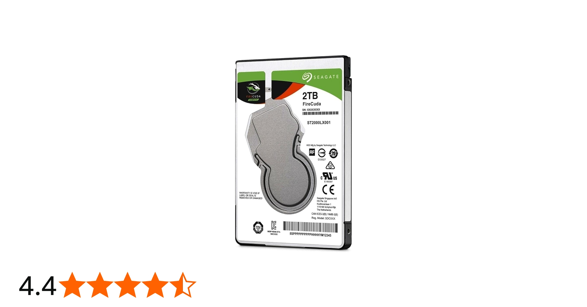 Seagate 2.5-Inch 2 TB FireCuda Internal SSHD Hard Drive for PC/PS4