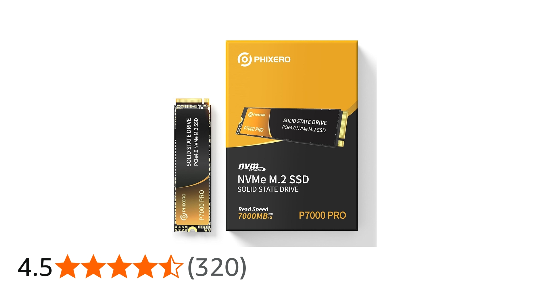 Amazon | PHIXERO P7000PRO SSD 2TB NVMe 最大読取7000MB/s (R:7000MB