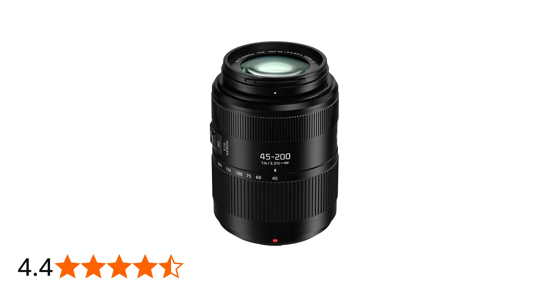 Panasonic Lumix G II Vario Lens, 45-200mm, F4.0-5.6, Mirrorless (H