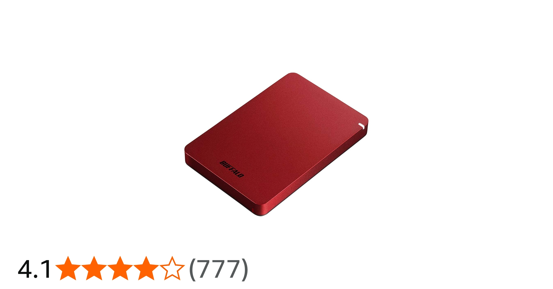 Amazon | BUFFALO USB3.1(Gen.1)対応 耐衝撃ポータブルHDD 1TB レッド