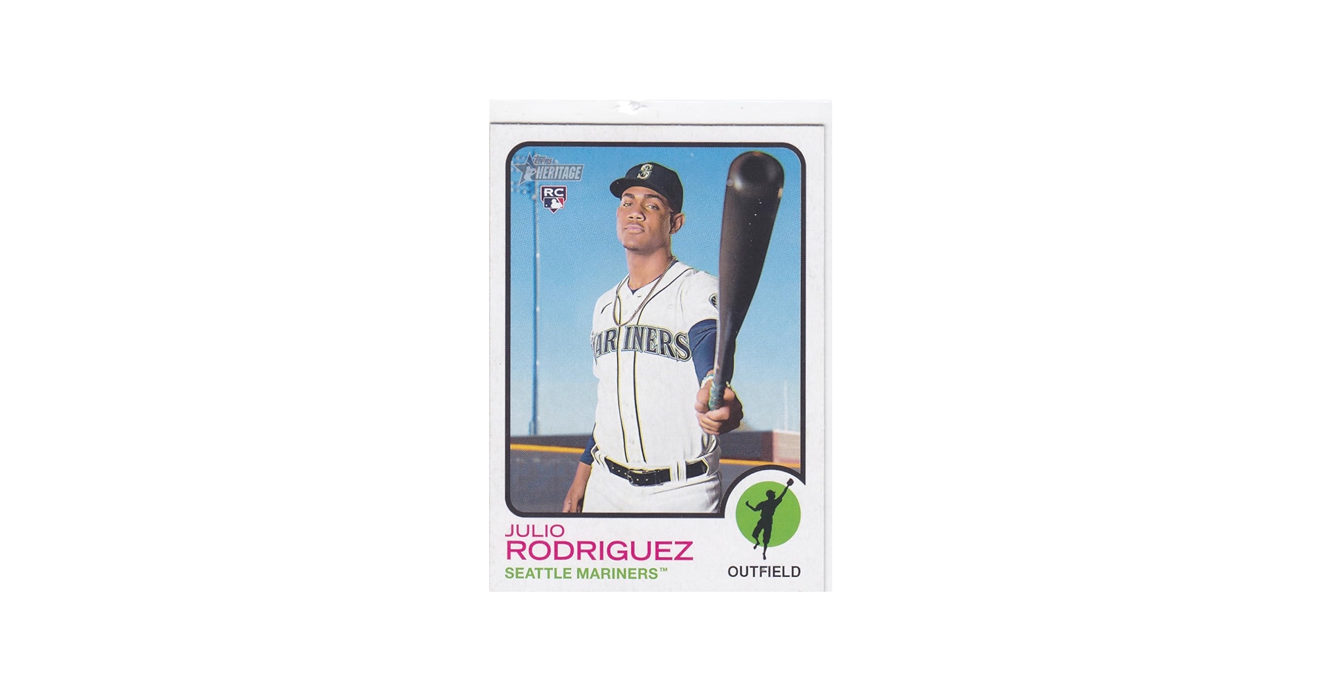 Amazon.com: 2022 TOPPS HERITAGE JULIO RODRIGUEZ RC ROOKIE CARD