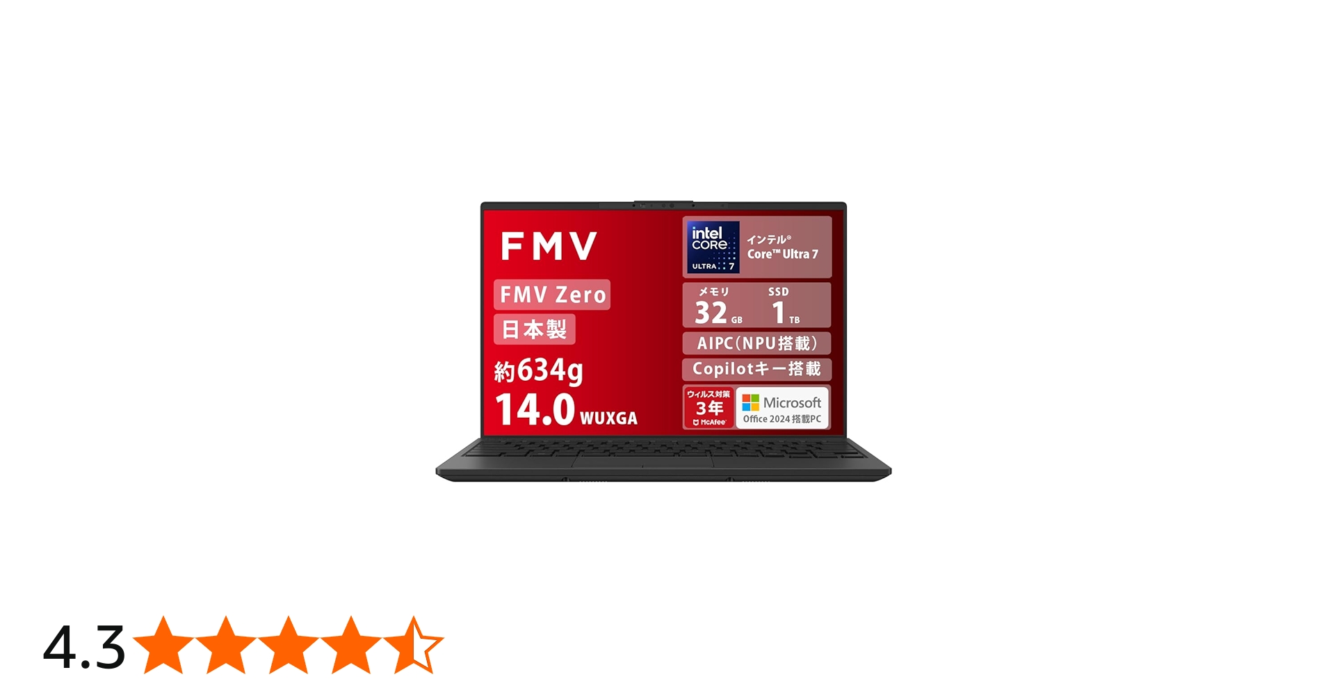 Amazon.co.jp: FMV 富士通 ノートパソコン 日本製 fmvzero LIFEBOOK