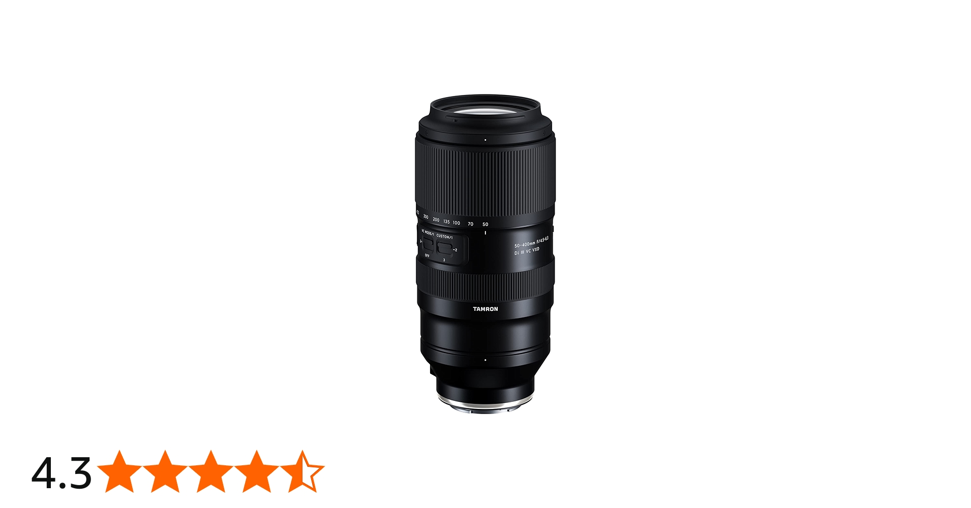 Amazon.co.jp: Tamron 50-400mm F/4.5-6.3 Di IIIVXDレンズ Nikon Z用