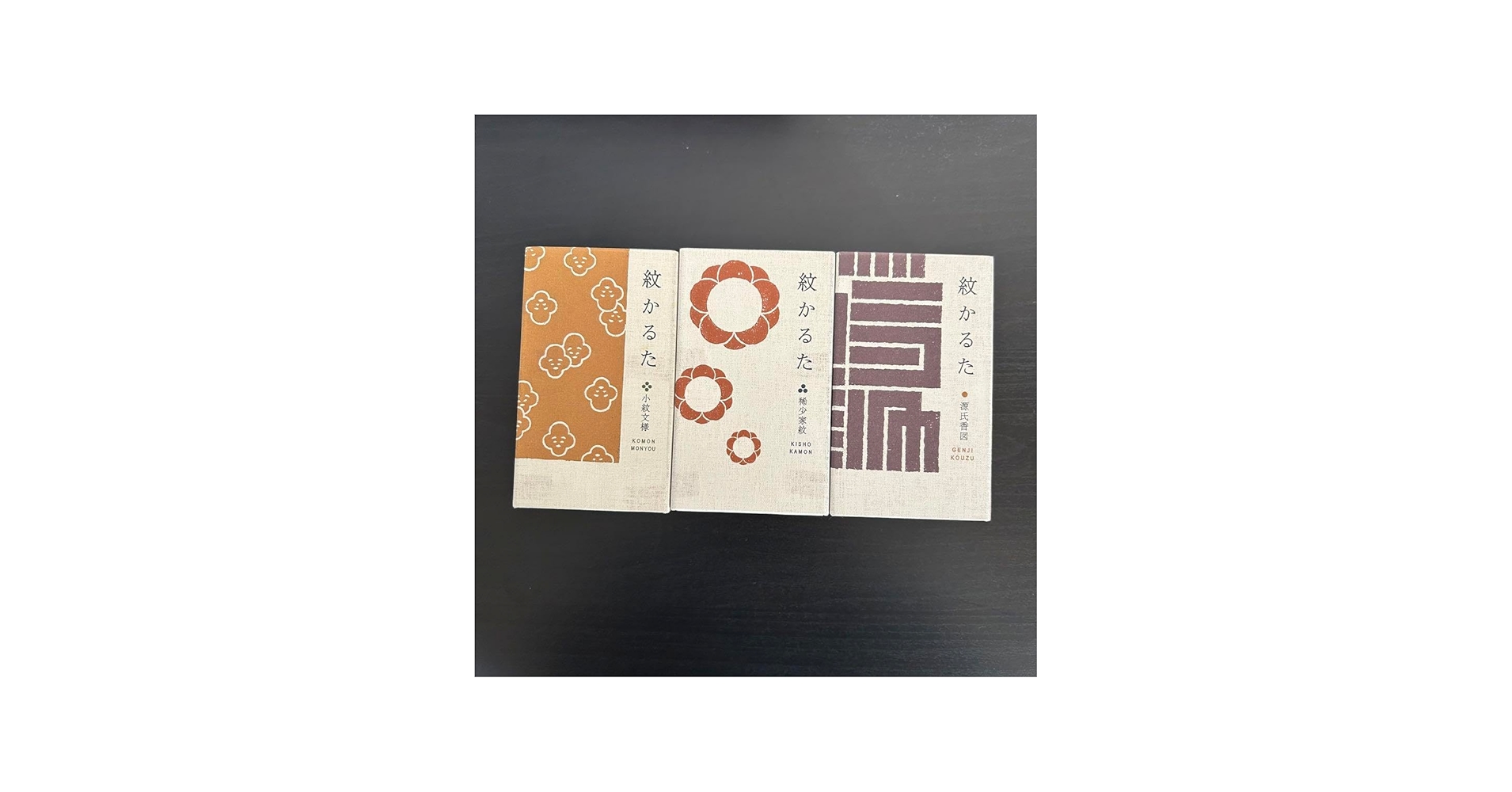 Amazon | 紋かるた 源氏香図 小紋文様 稀少家紋 3箱セット | かるた