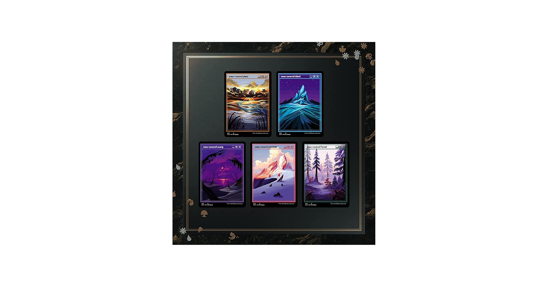 Amazon.com: Magic: The Gathering Secret Lair: PixelSnowLands.jpg