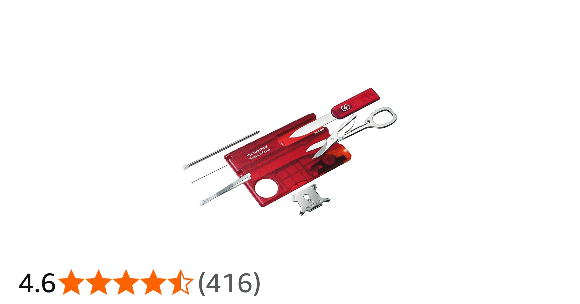 Victorinox Swiss Card Lite Swiss Army Knife, 13 Functions, Swiss