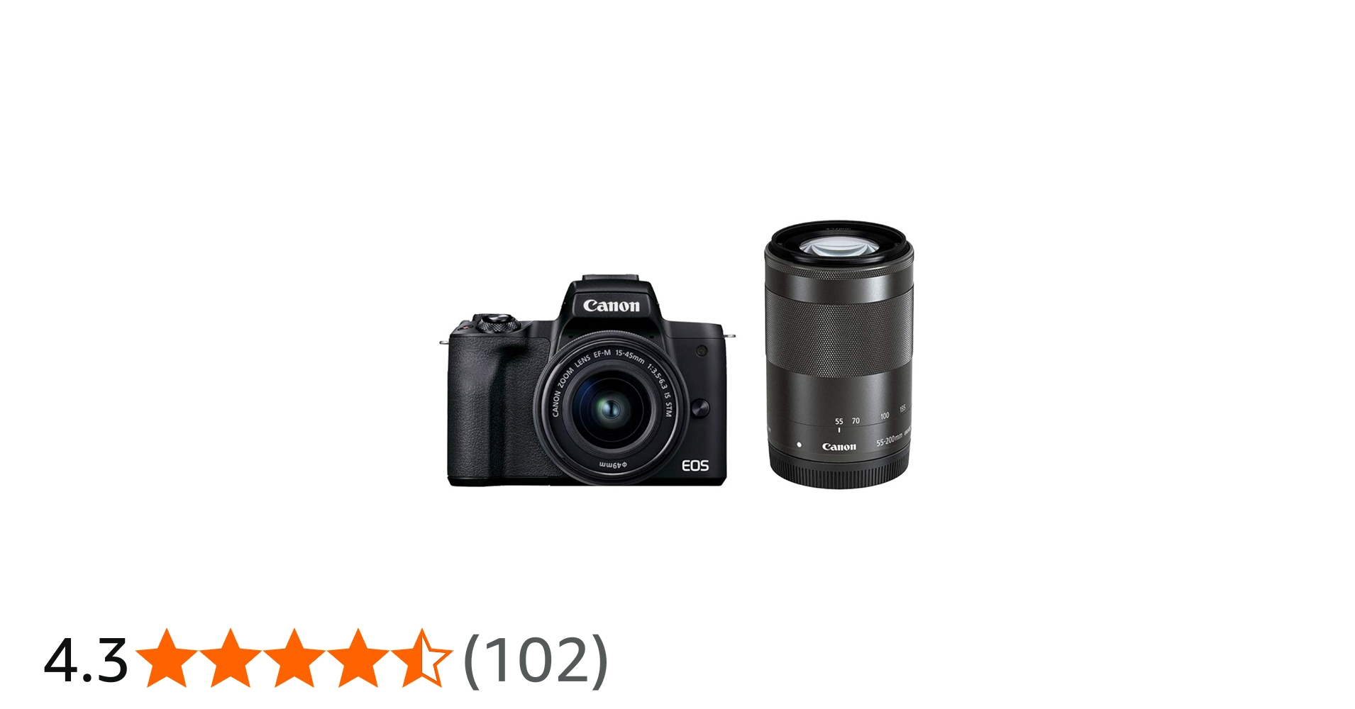 Amazon | Canon ミラーレス一眼カメラ EOS Kiss M2 ダブルズームキット