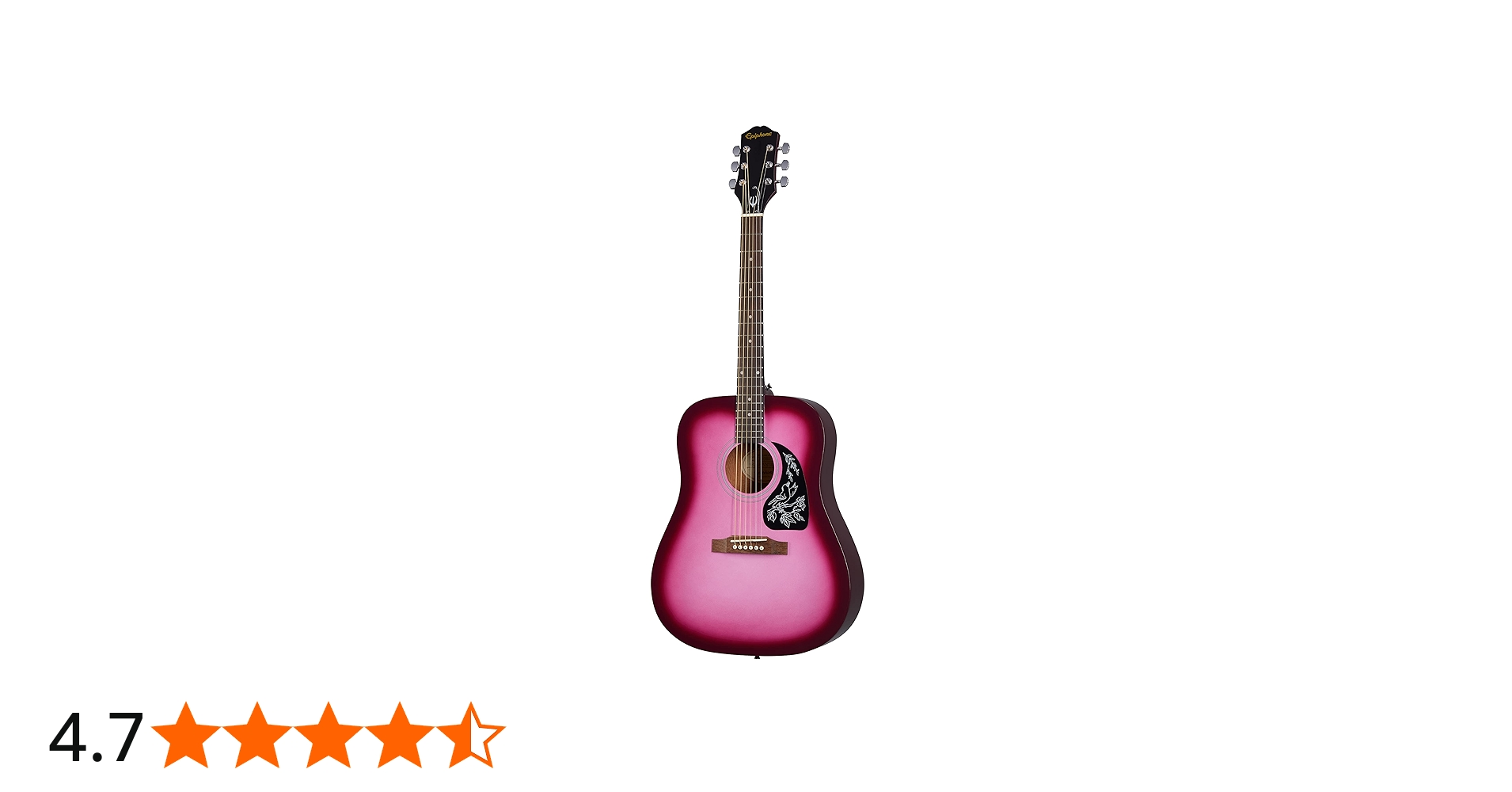 Epiphone Starling Dreadnought Acoustic Guitar Hot Pink Pearl
