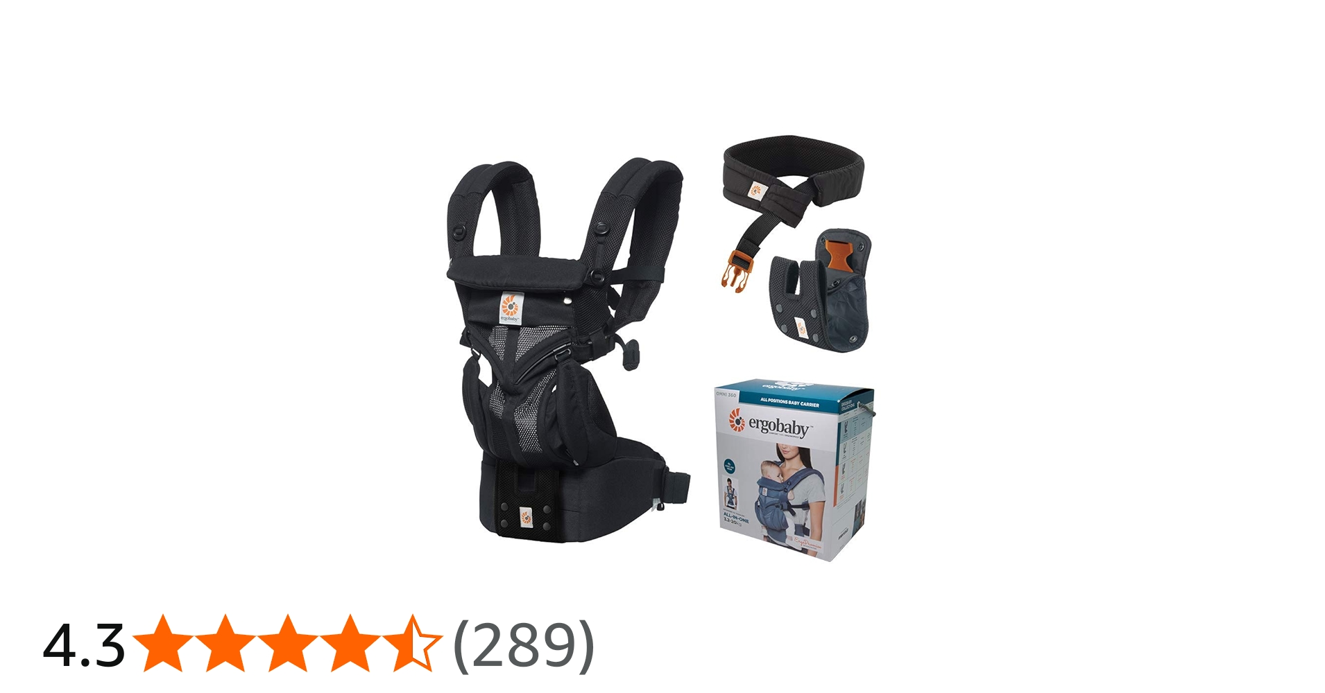Amazon.co.jp: Ergobaby OMNI 360 Baby Carrier, Mesh, Embracing