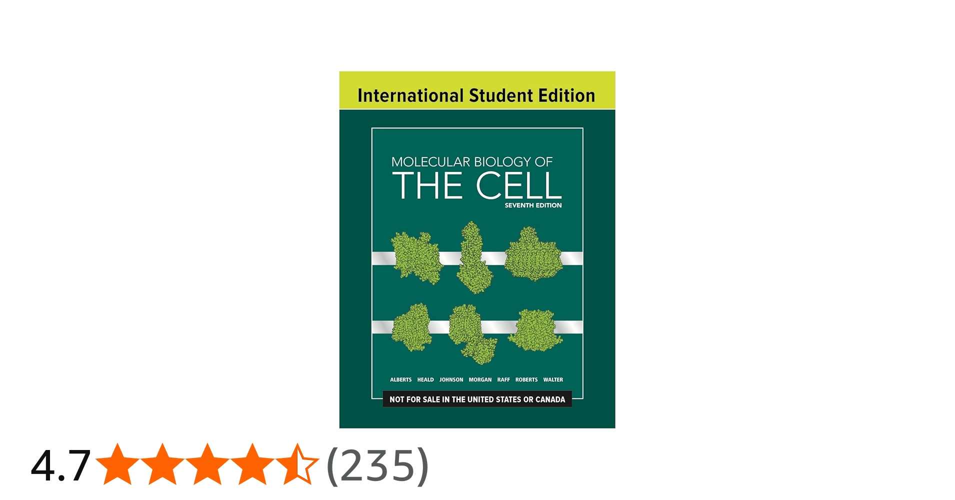 Amazon | Molecular Biology of the Cell (ISE). 7th ed. | Alberts